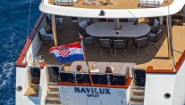 Sailing yacht NAVILUX -  Aft View of Swim Platform